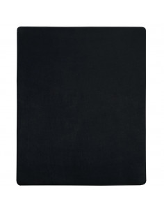 Lenzuola con Angoli Jersey 2pz Nero 160x200 cm Cotone