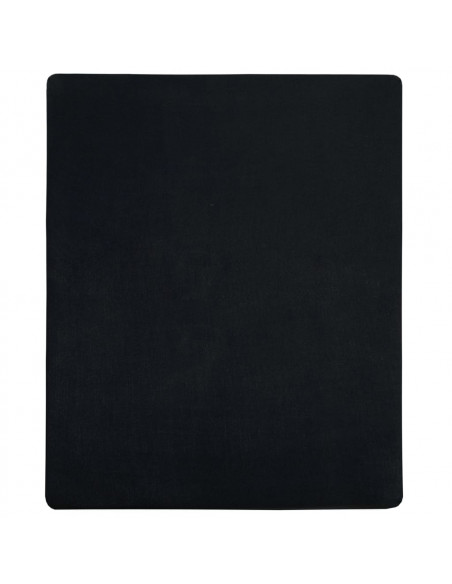 Lenzuola con Angoli Jersey 2pz Nero 160x200 cm Cotone
