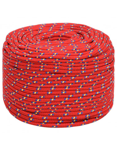 Corda per barca Rossa 8 mm 50 m in Polipropilene