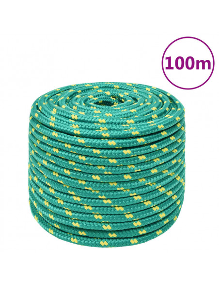 Corda per barca Verde 12 mm 100 m in Polipropilene