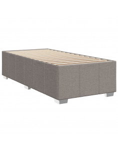 Giroletto a Molle con Materasso Tortora 90x190 cm in Tessuto