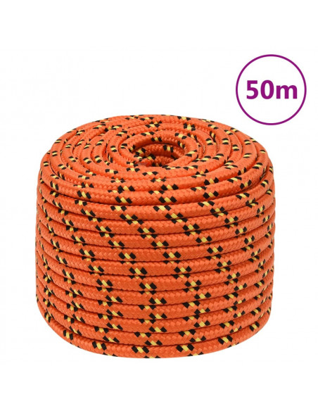 Corda Nautica Arancione 12 mm 50 m in Polipropilene