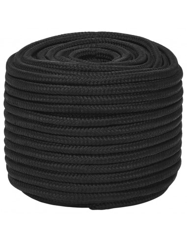 Corda Nautica Completamente Nera 12 mm 25 m in Polipropilene