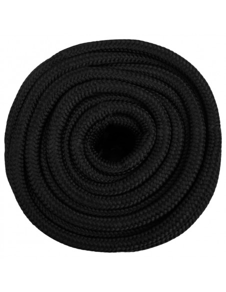 Corda Nautica Completamente Nera 16 mm 100 m in Polipropilene