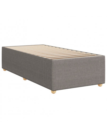 Giroletto a Molle con Materasso Tortora 90x190 cm in Tessuto