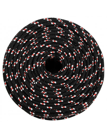 Corda Nautica Nera 8 mm 50 m in Polipropilene