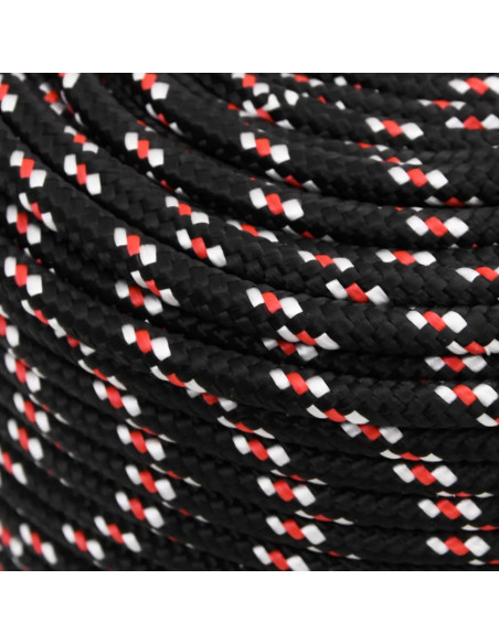 Corda Nautica Nera 8 mm 50 m in Polipropilene