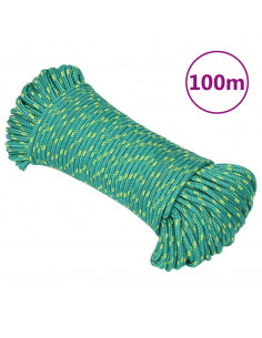 Corda Nautica Verde 4 mm 100 m in Polipropilene 2