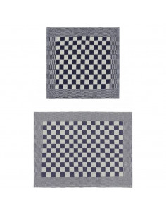 Set Strofinacci 20 pz in Cotone Blu e Bianco 2