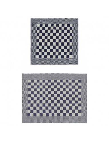 Set Strofinacci 20 pz in Cotone Blu e Bianco