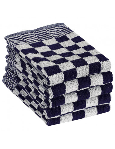 Set Strofinacci 20 pz in Cotone Blu e Bianco