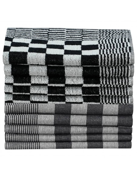 Set Strofinacci 50 pz in Cotone Nero e Bianco