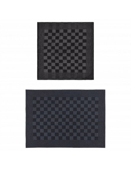 Set Strofinacci 50 pz in Cotone Nero e Grigio