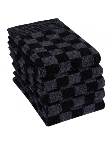 Set Strofinacci 50 pz in Cotone Nero e Grigio