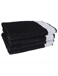 Set Strofinacci 12 pz in Cotone Nero 2