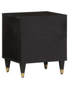 Comodino 40x33x46 cm in Legno Massello di Mango 2