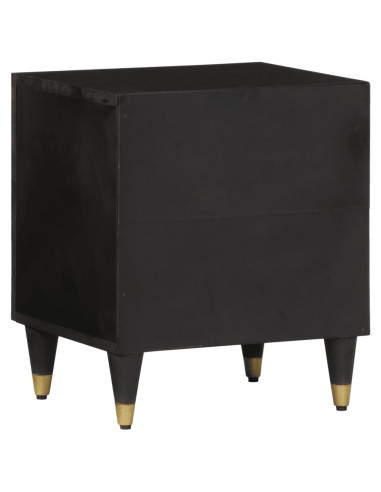 Comodino 40x33x46 cm in Legno Massello di Mango