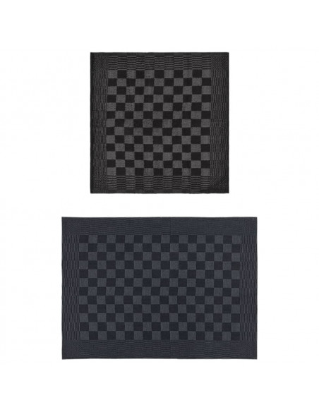 Set Strofinacci 20 pz in Cotone Nero e Grigio