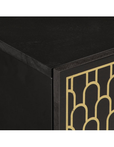 Comodino 40x33x46 cm in Legno Massello di Mango