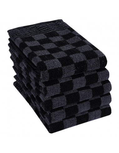 Set Strofinacci 20 pz in Cotone Nero e Grigio