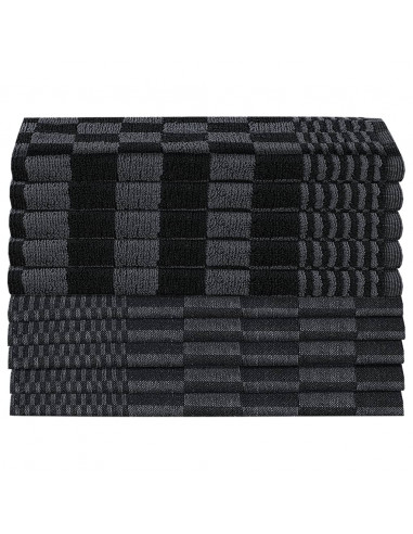 Set Strofinacci 20 pz in Cotone Nero e Grigio