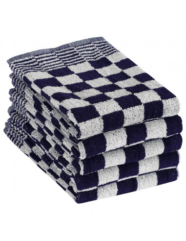 Set Strofinacci 50 pz in Cotone Blu e Bianco