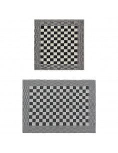 Set Strofinacci 10 pz in Cotone Nero e Bianco 2