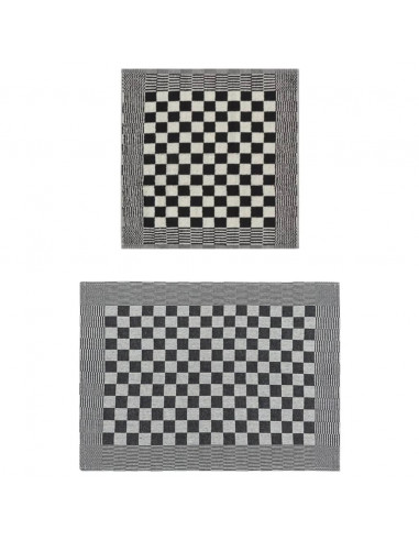 Set Strofinacci 10 pz in Cotone Nero e Bianco