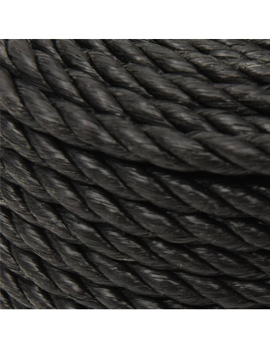 Corda da Lavoro Nera 20 mm 100 m in Polipropilene
