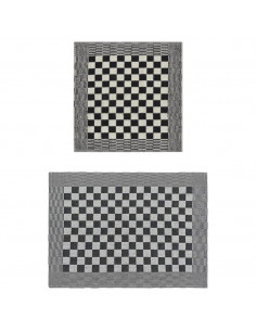 Set Strofinacci 20 pz in Cotone Nero e Bianco 2