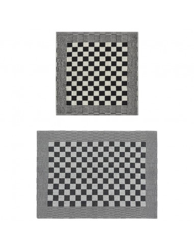 Set Strofinacci 20 pz in Cotone Nero e Bianco