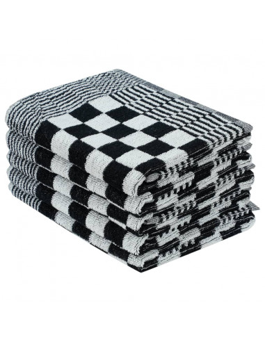 Set Strofinacci 20 pz in Cotone Nero e Bianco