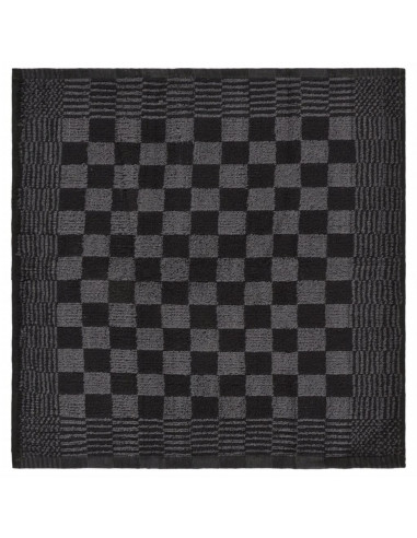 Set Strofinacci 15 pz con Guanti da Forno e Presine Cotone Nero