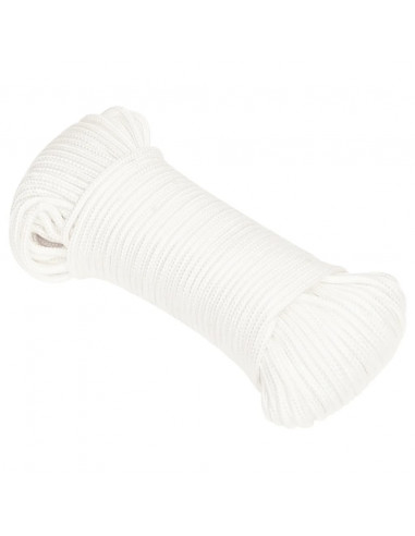 Corda per barca Completamente Bianca 5 mm 100 m in Polipropilene