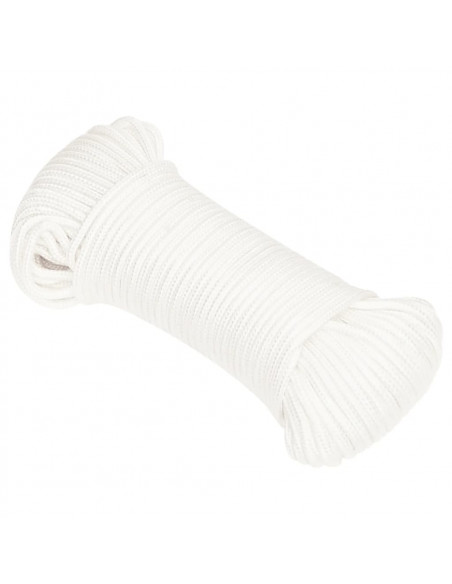 Corda per barca Completamente Bianca 5 mm 100 m in Polipropilene