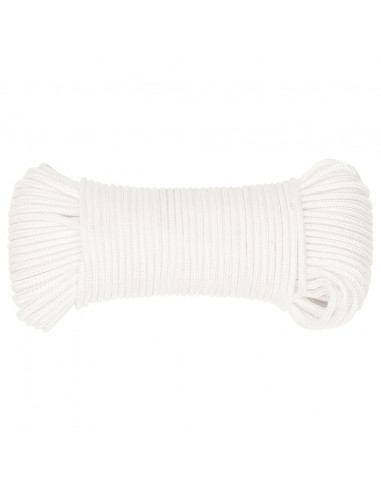 Corda per barca Completamente Bianca 5 mm 100 m in Polipropilene