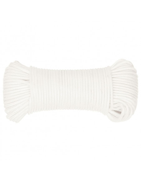 Corda per barca Completamente Bianca 5 mm 100 m in Polipropilene