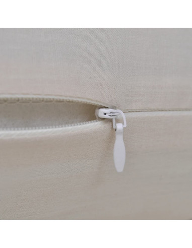 Set 4 Federe in cotone beige 40 x 40 cm