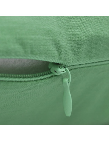 Federe 4 pz per Cuscini in Cotone Verde Mela 40 x 40 cm