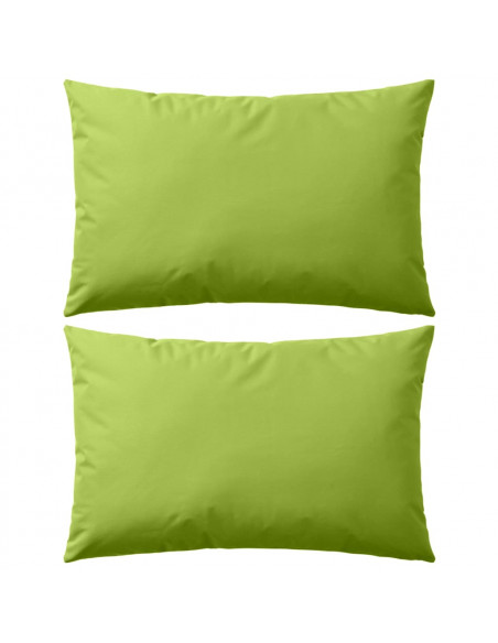 Cuscini da Esterno 2 pz 60x40 cm Verde Mela