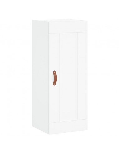 Credenza Bianca 34,5x34x180 cm in Legno Multistrato