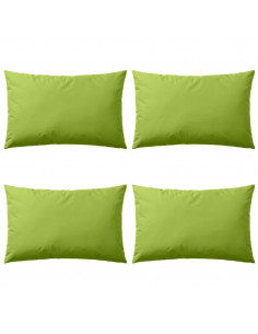 Cuscini da Esterno 4 pz 60x40 cm Verde Mela