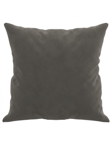 Cuscini Decorativi 2 pz Grigio Scuro 40x40 cm in Velluto