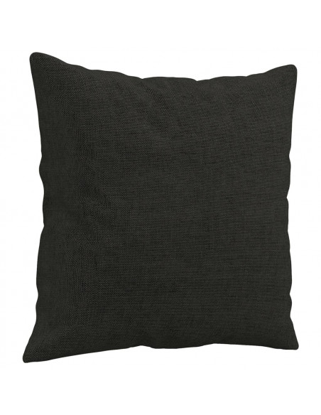 Cuscini Decorativi 2 pz Nero 40x40 cm in Tessuto