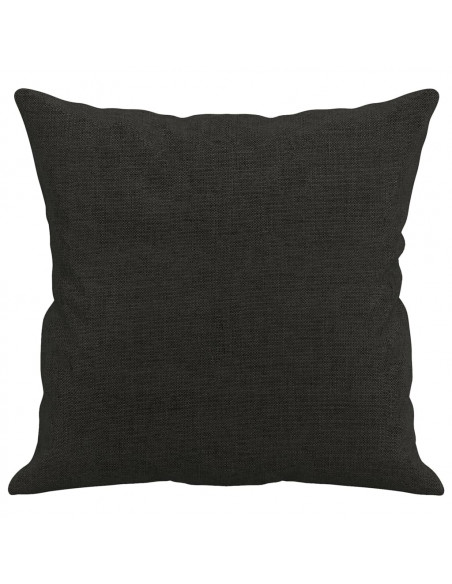 Cuscini Decorativi 2 pz Nero 40x40 cm in Tessuto