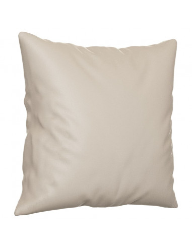 Cuscini Decorativi 2 pz crema 40x40 cm in Tessuto Microfibra