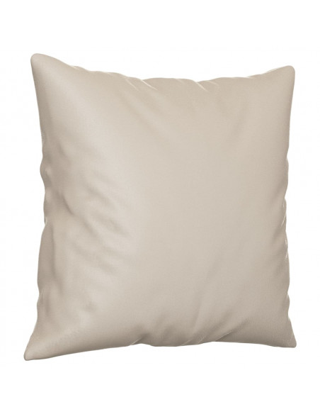 Cuscini Decorativi 2 pz crema 40x40 cm in Tessuto Microfibra