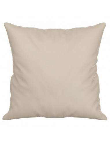 Cuscini Decorativi 2 pz crema 40x40 cm in Tessuto Microfibra