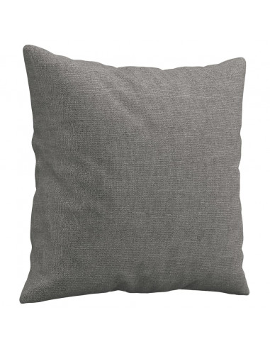 Cuscini Decorativi 2 pz Grigio Scuro 40x40 cm in Tessuto