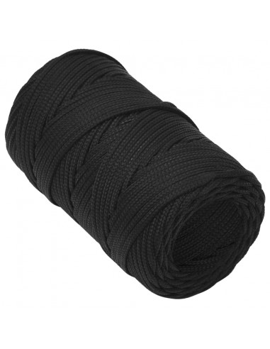 Corda Nautica Completamente Nera 2 mm 50 m in Polipropilene